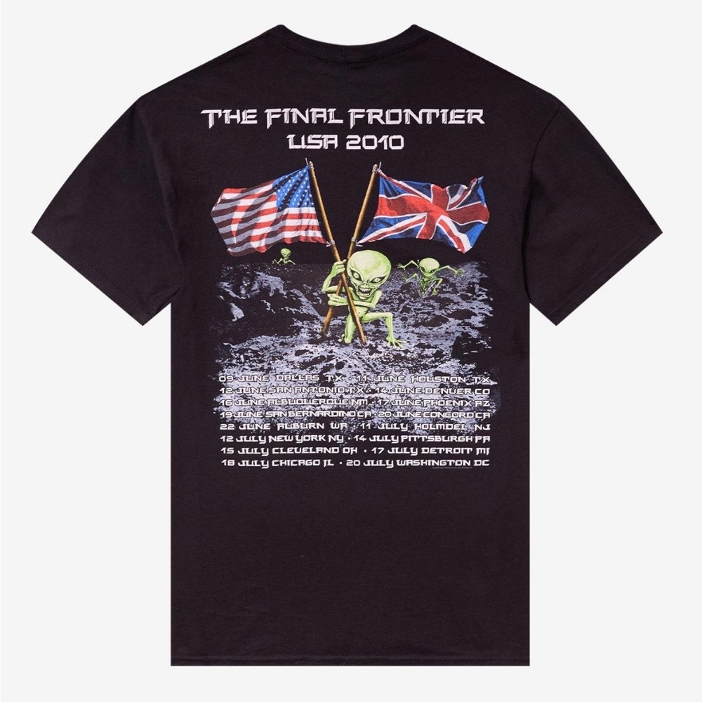 Hot Topic Black Iron Maiden The Final Frontier Tour Alien Tour Graphic Tee - Picture 2 of 9